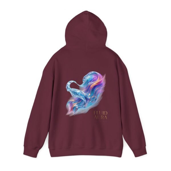 FLUID AURA Unisex-Hoodie – Sweatshirt mit abstrakter Kunst im Stil „Lichtenergie“
