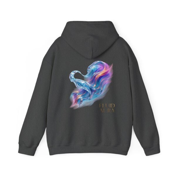 FLUID AURA Unisex-Hoodie – Sweatshirt mit abstrakter Kunst im Stil „Lichtenergie“