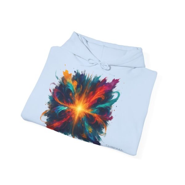 Abstract Color Explosion Hoodie - CHROMA NOVA Art in Motion Design