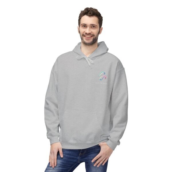 8306927523449369359_2048.jpeg Künstlerischer Fleece-Hoodie mit abstraktem Farbdesign und weichem Tragekomfort