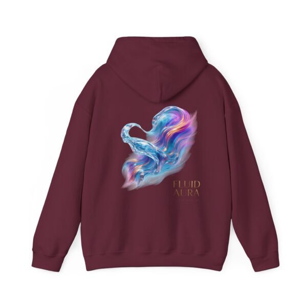 FLUID AURA Unisex-Hoodie – Sweatshirt mit abstrakter Kunst im Stil „Lichtenergie“