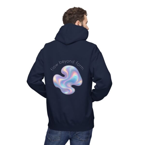 9445710653428504598_2048.jpeg Künstlerischer Fleece-Hoodie mit abstraktem Farbdesign und weichem Tragekomfort