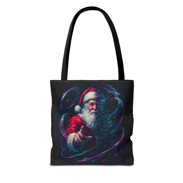 Weihnachts-Tragetasche mit Weihnachtsmann-Motiv – AOP-Design für Weihnachtseinkäufe