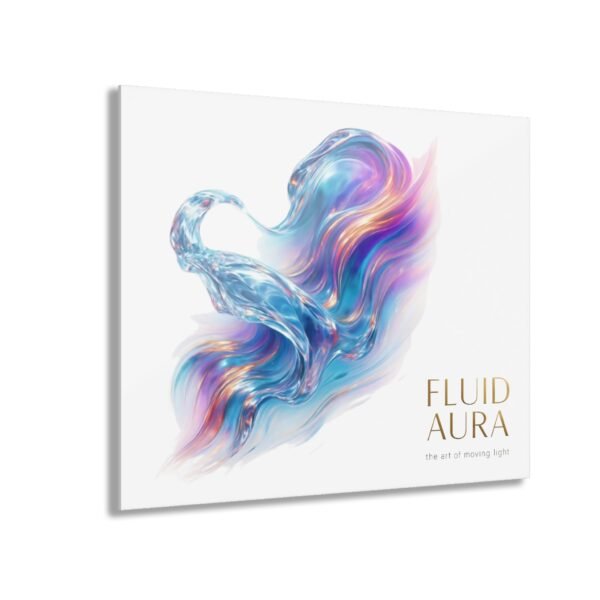 Fluid Aura Acryl-Druck – Moderne Wandkunst für die Wohnraumgestaltung