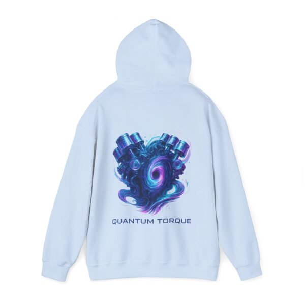 16487985423746466971_2048.jpeg Quantum Torque Hoodie – Surreale digitale Kunst eines biomechanischen V8-Motorkerns, der sich in ein Portal aus Licht und Energie verwandelt