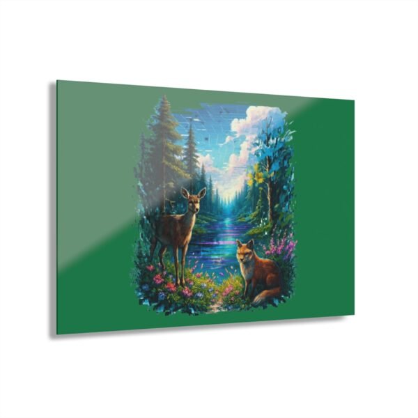 Acryl-Drucke (Aufhängung mit French Cleat) Wandkunst - Hyperrealistisches Glitch-Landschaftsdesign