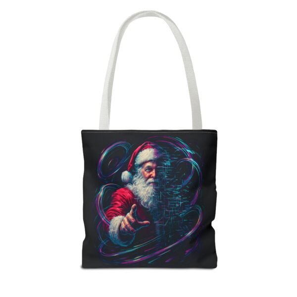 Weihnachts-Tragetasche mit Weihnachtsmann-Motiv – AOP-Design für Weihnachtseinkäufe