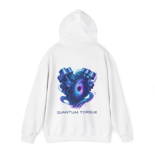 17156356042083025207_2048.jpeg Quantum Torque Hoodie – Surreale digitale Kunst eines biomechanischen V8-Motorkerns, der sich in ein Portal aus Licht und Energie verwandelt