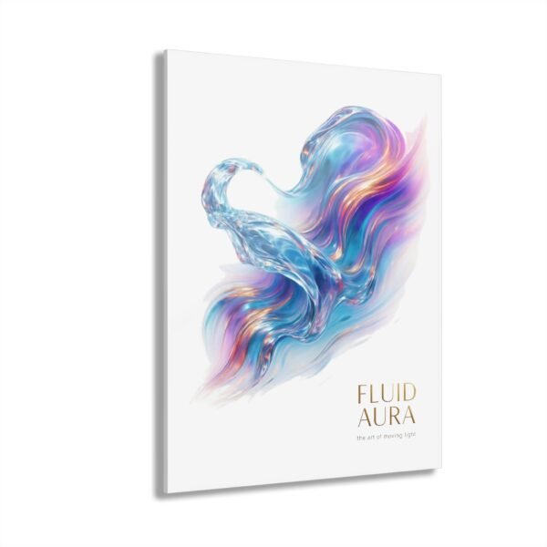 Fluid Aura Acryl-Druck – Moderne Wandkunst für die Wohnraumgestaltung