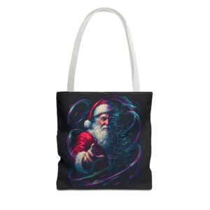 18078026911150803477_2048.jpeg Weihnachts-Tragetasche mit Weihnachtsmann-Motiv – AOP-Design für Weihnachtseinkäufe