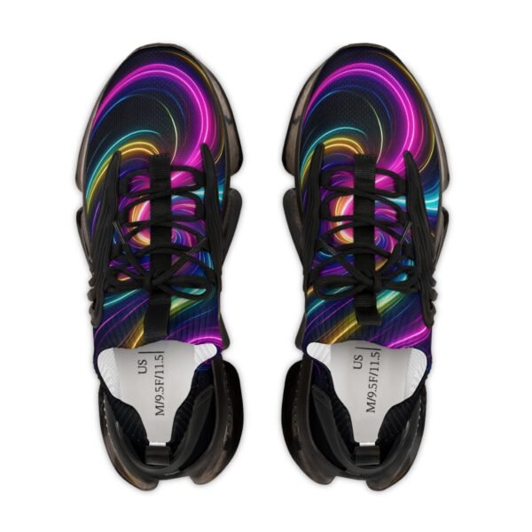 18383527761942258398_2048.jpeg Lebendiger Herren-Mesh-Sneaker „Pulse of Light“ mit abstraktem Weihnachtsdesign