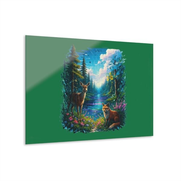 Acryl-Drucke (Aufhängung mit French Cleat) Wandkunst - Hyperrealistisches Glitch-Landschaftsdesign