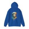 Melting Logic Hoodie Sweatshirt – Surreale Marmorstatue Kopf Neonfarbe Chaos Kunst
