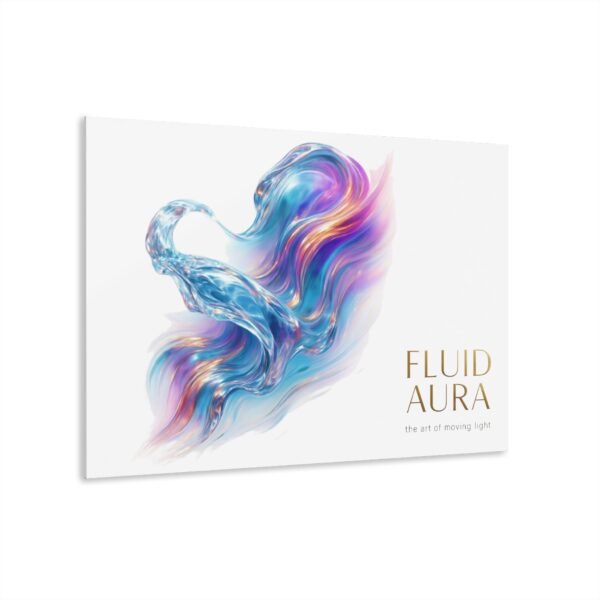 Fluid Aura Acryl-Druck – Moderne Wandkunst für die Wohnraumgestaltung