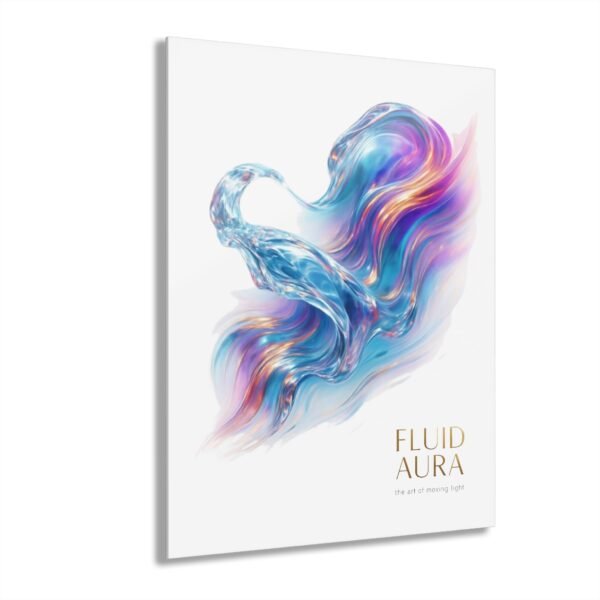 Fluid Aura Acryl-Druck – Moderne Wandkunst für die Wohnraumgestaltung