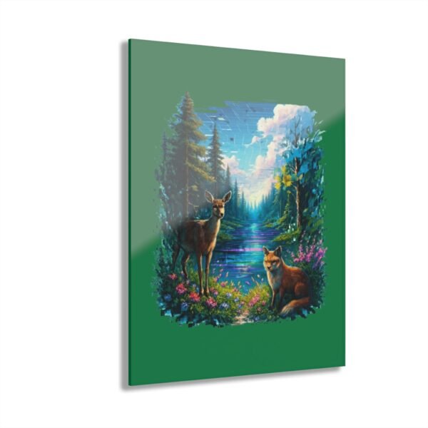 Acryl-Drucke (Aufhängung mit French Cleat) Wandkunst - Hyperrealistisches Glitch-Landschaftsdesign