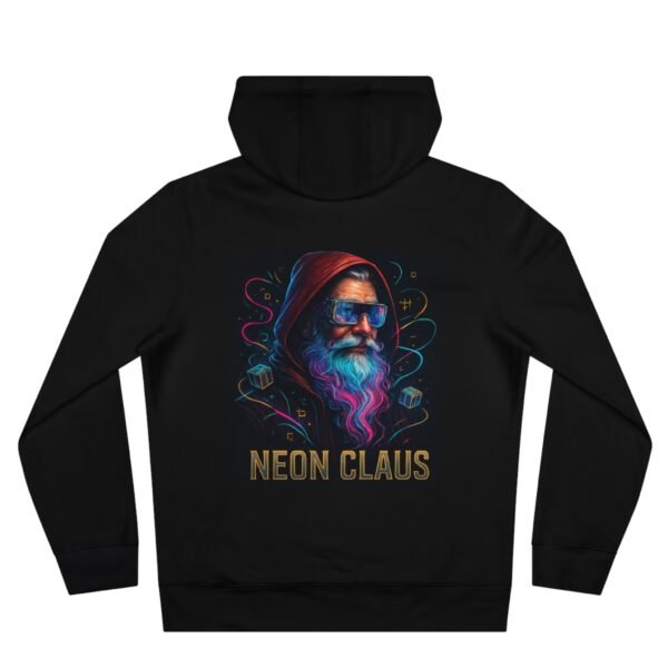 559341442806292755_2048.jpeg Neon Claus Hoodie – Cyberpunk-Weihnachtsmann-Sweatshirt