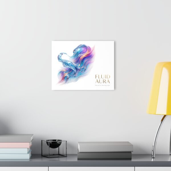 Fluid Aura Acryl-Druck – Moderne Wandkunst für die Wohnraumgestaltung
