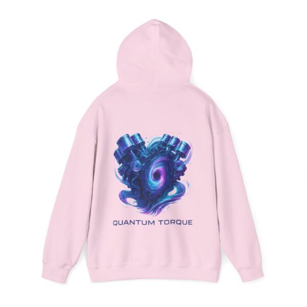 8514571923044587772_2048.jpeg Quantum Torque Hoodie – Surreale digitale Kunst eines biomechanischen V8-Motorkerns, der sich in ein Portal aus Licht und Energie verwandelt