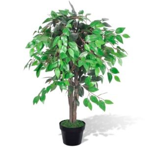 totokkie.de Künstlicher Ficus‑Baum mit Topf – 90 cm
