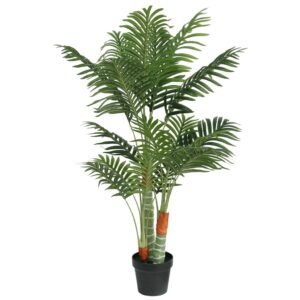 totokkie.de Künstliche Palme mit 3 Stämmen 120 cm