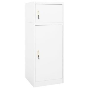 totokkie.de Sattelschrank – Weiß – 53 × 53 × 140 cm