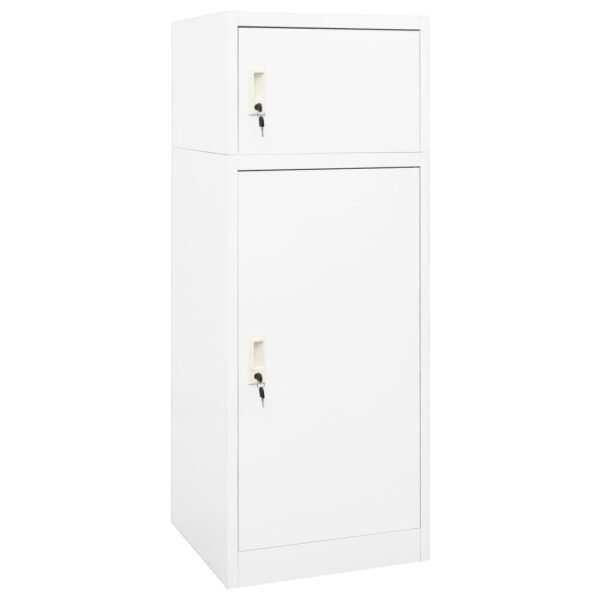 totokkie.de Sattelschrank – Weiß – 53 × 53 × 140 cm