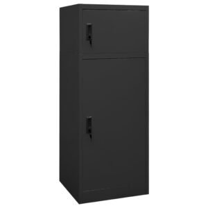 totokkie.de Sattelschrank – Anthrazit – 53 × 53 × 140 cm