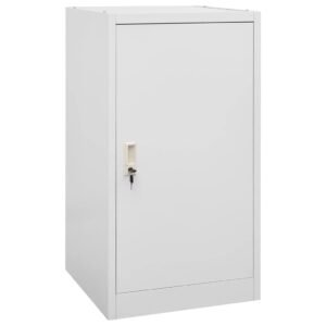 totokkie.de Sattelschrank – hellgrau – 53 × 53 × 105 cm