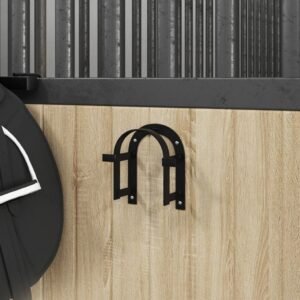 totokkie.de Trensenhalter Wandmontage – Schwarz – 16,5 cm