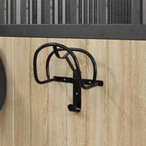 totokkie.de Trensenhalter Wandmontage – Schwarz – 23 cm